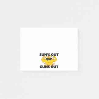 Bloco Post-it Sun para fora atira para fora