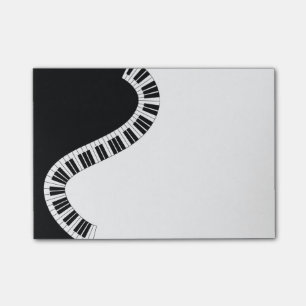 Bloco Post-it Teclas de Piano Curvas de Onda