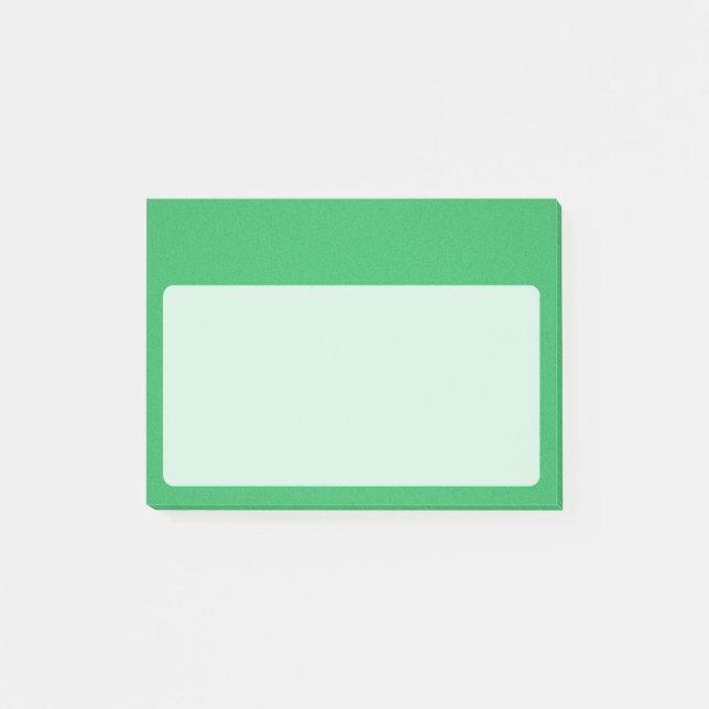 Bloco Post-it Tendy Green Grainy Background (Frente)