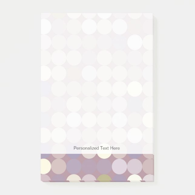 Bloco Post-it Teste padrão abstrato dos círculos do tecido (Frente)