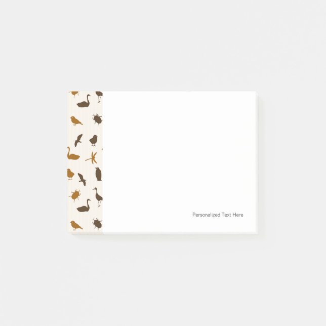 Bloco Post-it Teste padrão animal 2 (Frente)