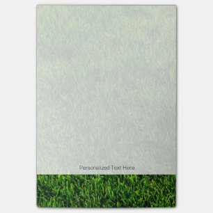 Bloco Post-it Textura da grama verde de um campo de futebol