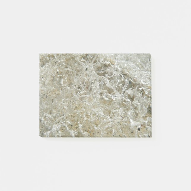 Bloco Post-it Textura de Abstrato de gelo glacial (Frente)