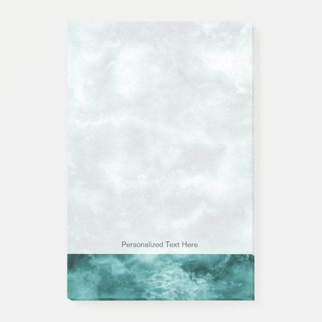 Bloco Post-it Textura de mármore verde escuro (Frente)