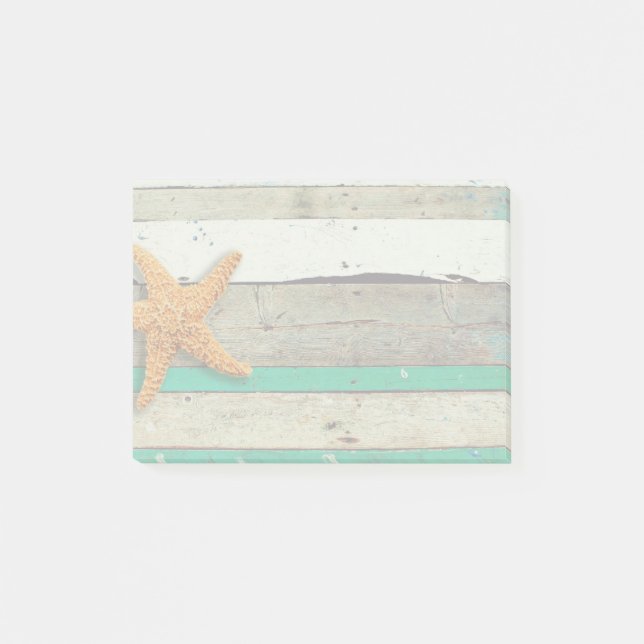 Bloco Post-it Theme Starfish Rustic Casamento (Frente)