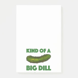 Bloco Post-it Tipo um Grande Dill (Deal) Kosher Deli Green Pickl