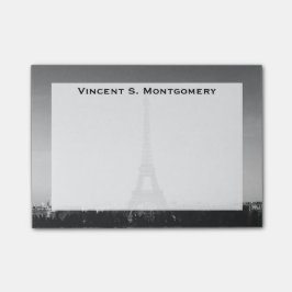 Bloco Post-it Torre Eiffel com monograma, Paris, França