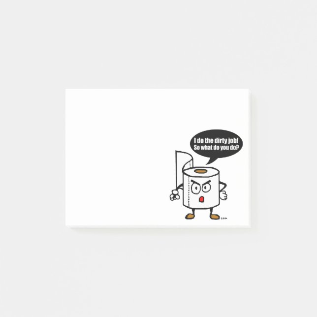 Bloco Post-it Trabalho sujo (Frente)