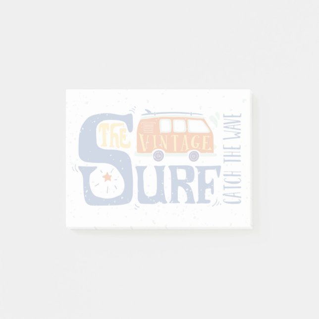 Bloco Post-it Trave o poster da onda (Frente)