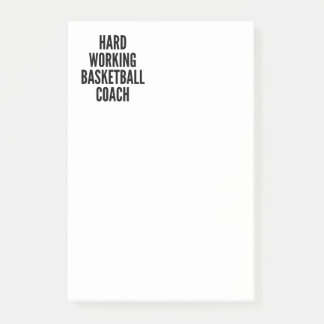 Bloco Post-it Treinador de basquetebol duro