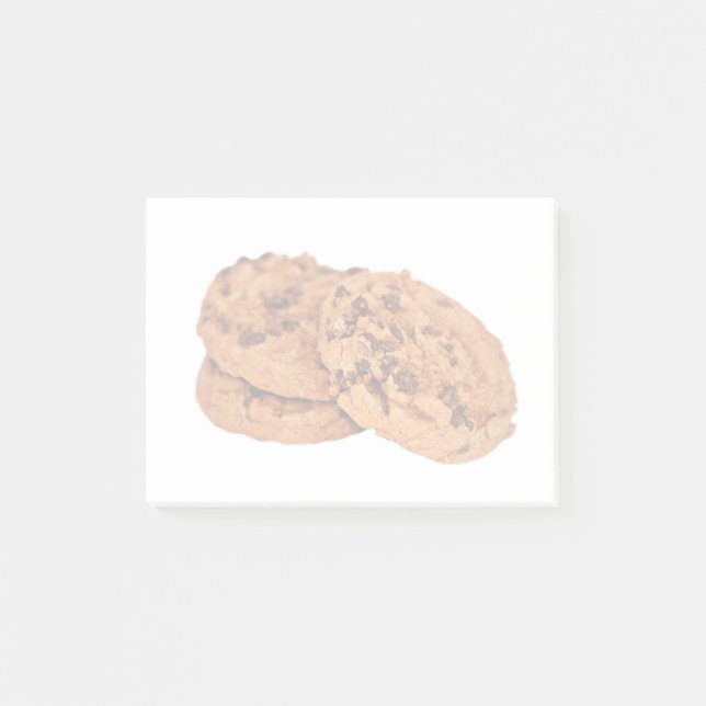 Bloco Post-it Três biscoitos do chocolate (Frente)
