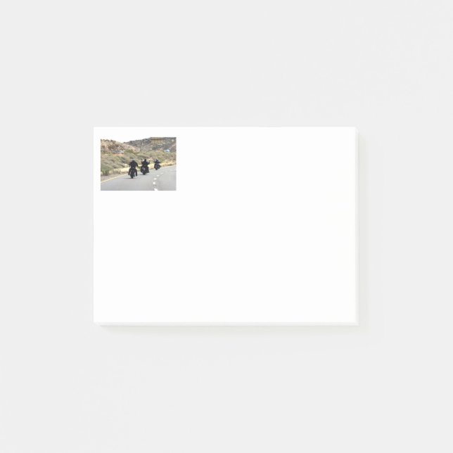 Bloco Post-it Trip de Motocicleta - Trio de Biker (Frente)