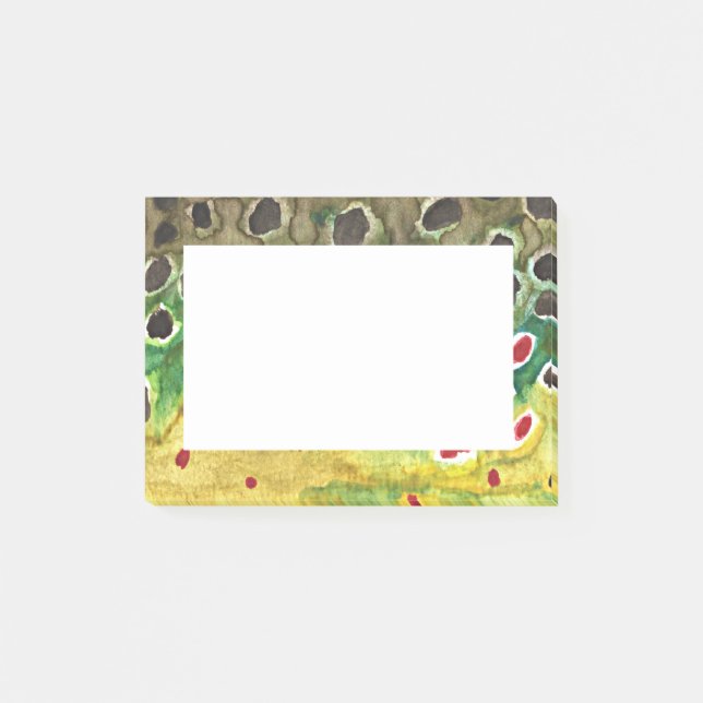 Bloco Post-it Truta Marrom (Frente)