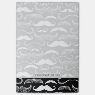Bloco Post-it Um clube dos cavalheiros. Teste padrão do bigode