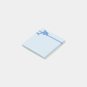 Bloco Post-it Um golfinho feliz bonito
