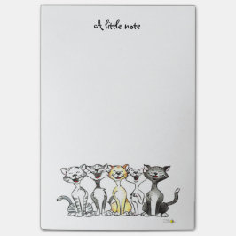 Bloco Post-it uma nota pequena (gatos bonitos do canto)