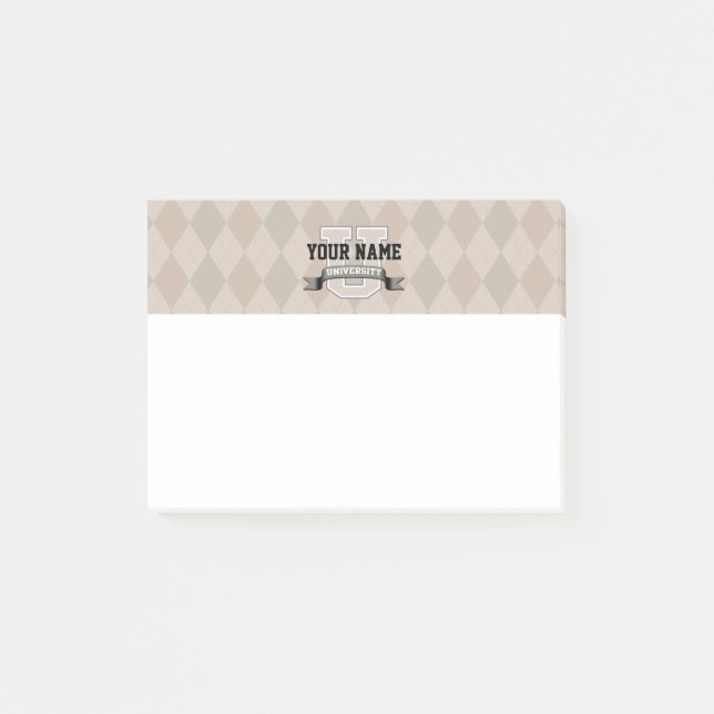 Bloco Post-it Universidade de Nomes Personalizados, Legal Funny  (Frente)