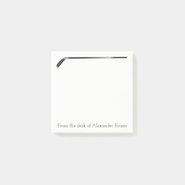 Bloco Post-it Vara de hóquei (Frente)