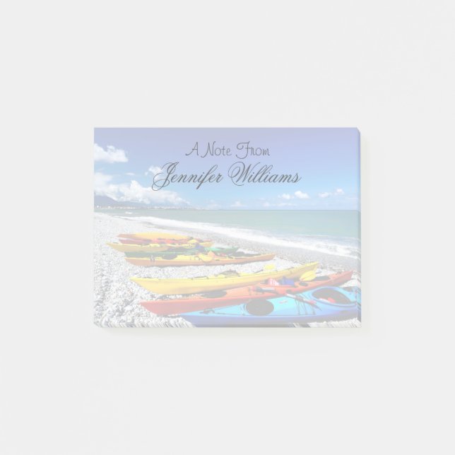 Bloco Post-it Verão que Kayaking (Frente)