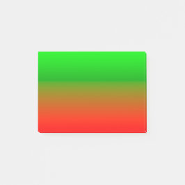 Bloco Post-it Verde A Vermelho Simples