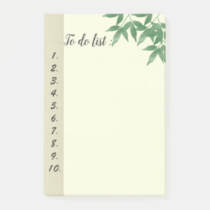 Bloco Post-it Verde impermeável deixa "lista a fazer"