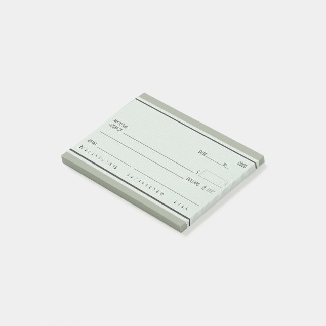 Bloco Post-it "Verificações de chuva de Vazio" divertidas (Inclinado)