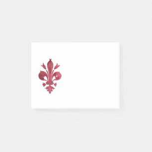 BLOCO POST-IT VERMELHO FLEUR DE LISE