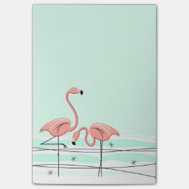 Bloco Post-it Vertical dos pares do Aqua do flamingo