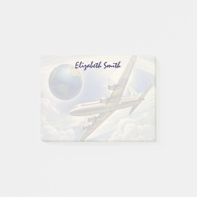 Bloco Post-it Viagens vintage (Frente)