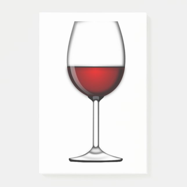BLOCO POST-IT VIDRO DE VINHO VERMELHO (Frente)