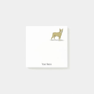 Bloco Post-it Vintage Stylized French Bulldog C