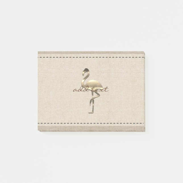 Bloco Post-it Vista de Feriado Dourado Retroativo (Frente)