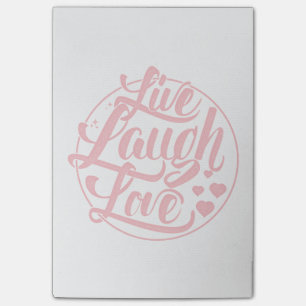 Bloco Post-it Vive o amor do riso