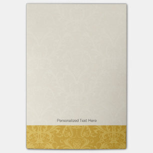 Bloco Post-it Wallpaper Floral do Ouro de luxo