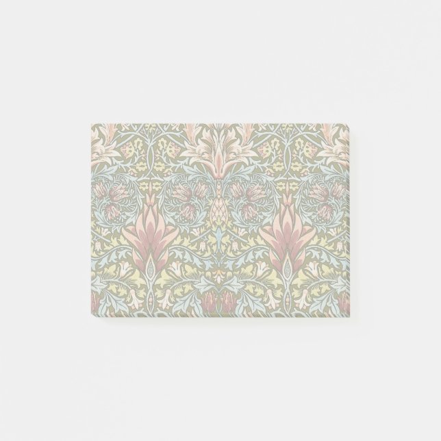 Bloco Post-it William Morris Snakeshead Padrão Floral (Frente)