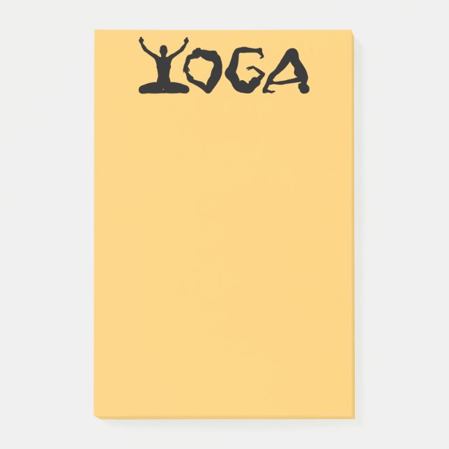Bloco Post-it Yoga Silhouettes (Frente)