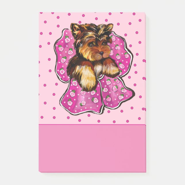 Bloco Post-it Yorkie Poo (Frente)