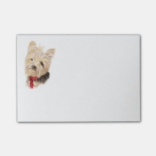 Bloco Post-it Yorkshire terrier pequeno bonito de Yorkie da