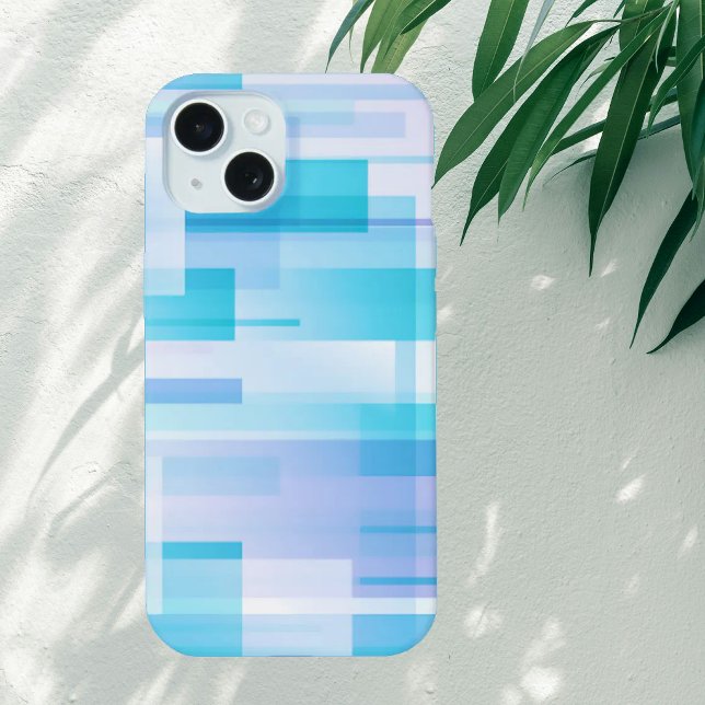 Blocos Abstratos Pastéis de Azul e Roxo (Abstract Blocks of Blue and Purple Phone Case)