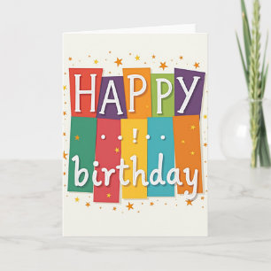 Blocos de Cartão de Aniversário Alegre