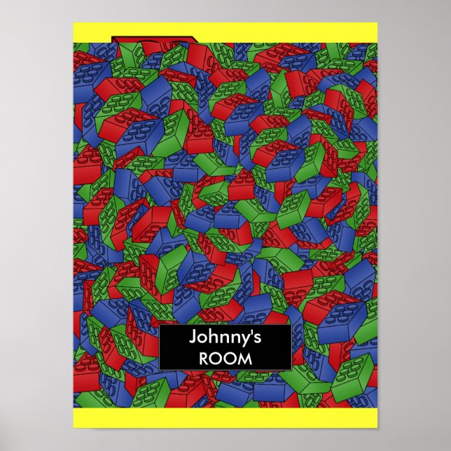 Blocos de construção Poster para um quarto de cria (Frente)