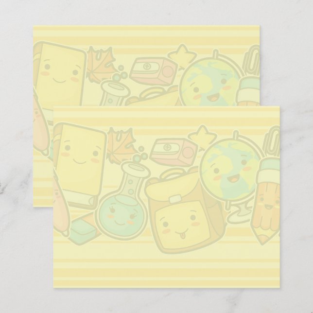 Blocos de Notas Post-it com Padrão de Material Esc (Frente/Verso)