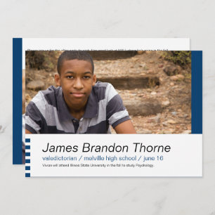 Blocos Modernos no Convite para Graduação de Fotos