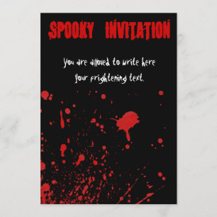 Blogueiro de horror no meio do convite
