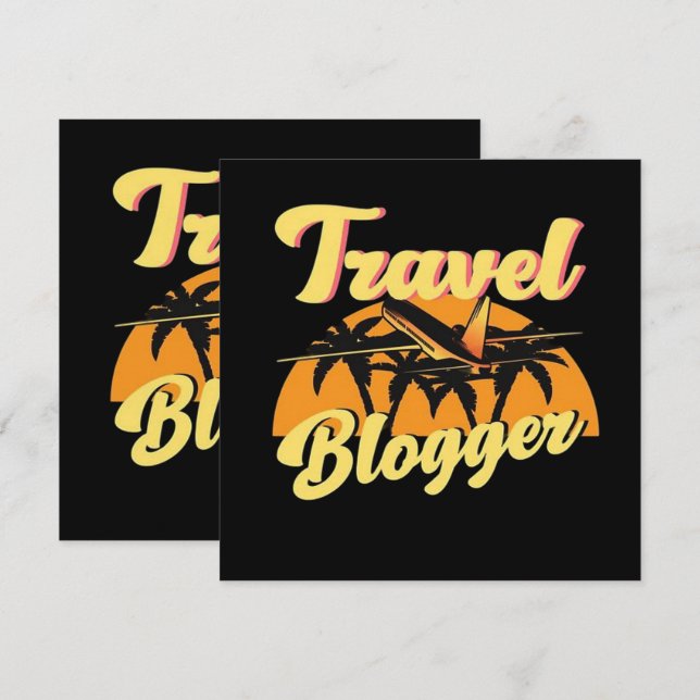 Blogueiro de Viagens (Frente/Verso)