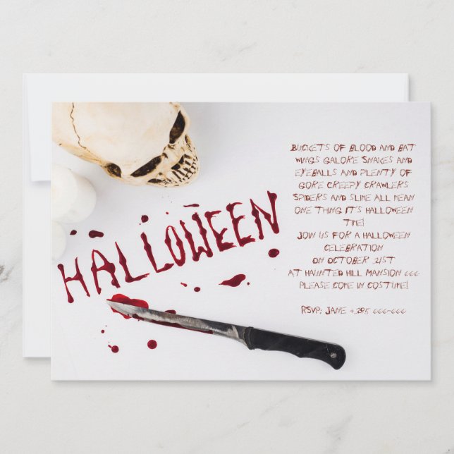 Bloody Halloween Party (Frente)