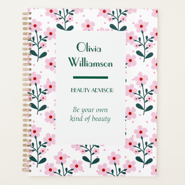 Bloom Planner A Beauty Advisor é Organizador Seman (Frente)