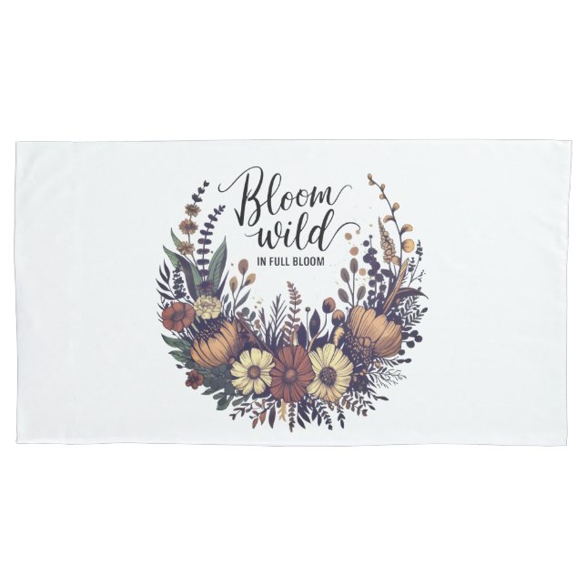 "Bloom Wild: Design de Buquê de flor selvagem terr (Frente)