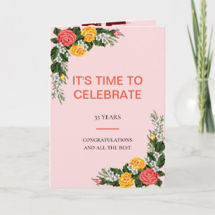 Blooming Deseja Cartão de Aniversário