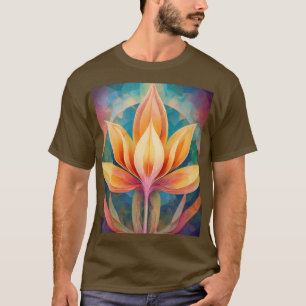 Blooming Lotus: Serenidade em T-Shirt Design